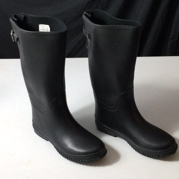Tretorn Black Rain Boots - Picture 1 of 14